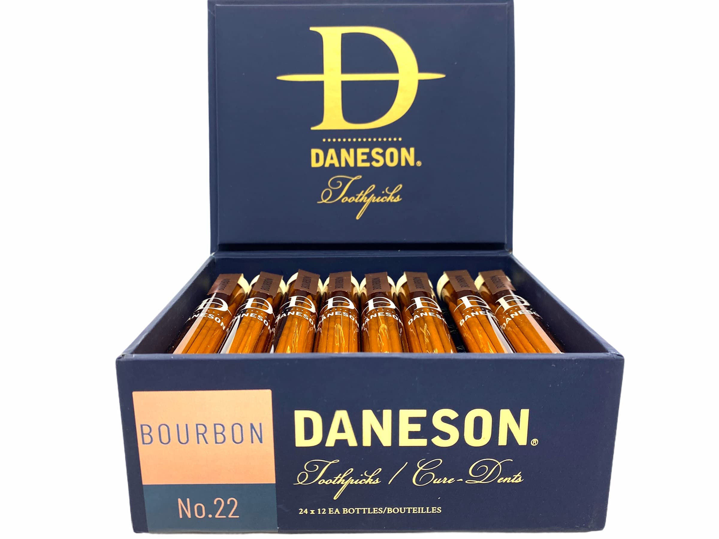 Sameriver Daneson palillos Bourbon: botella y presentación atractiva para regalo