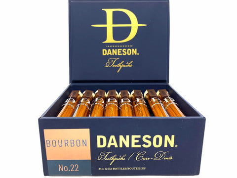 Sameriver Daneson palillos Bourbon: botella y presentación atractiva para regalo