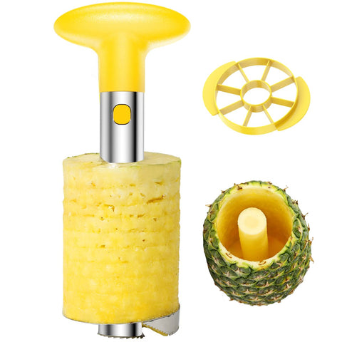 SameTech pelador de piña en acero inoxidable para pelar rápido.