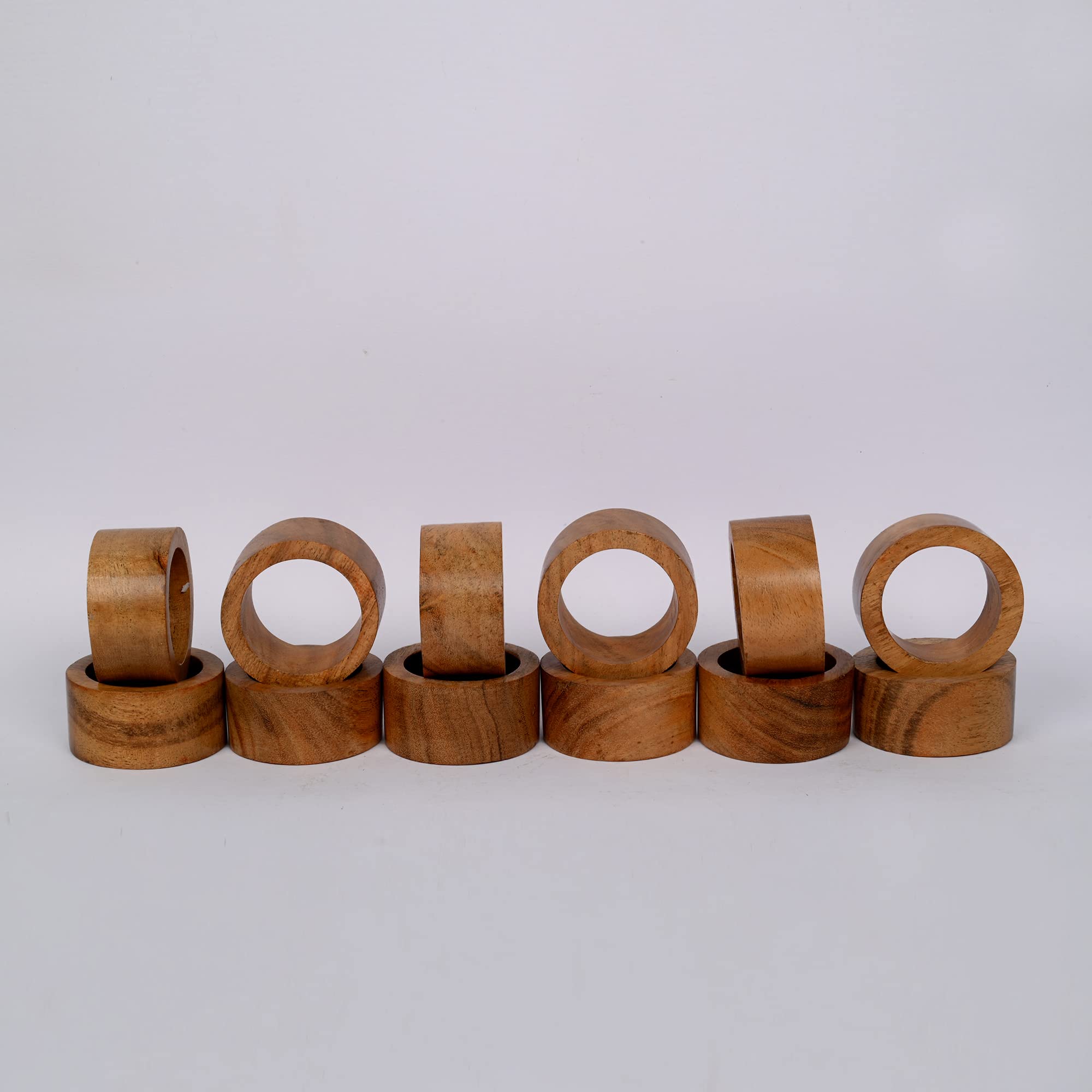 Anillo Samhita de acacia para bodas y cenas especiales
