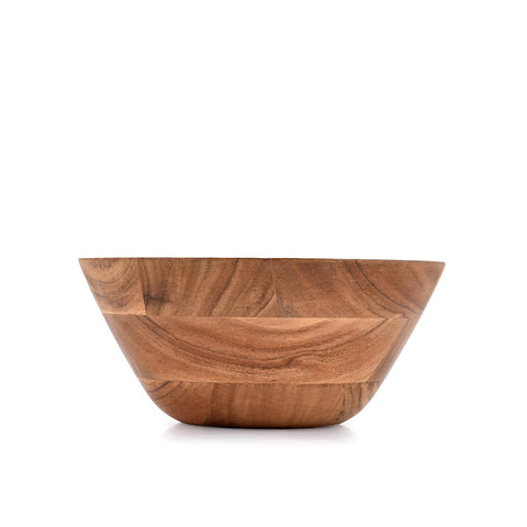 Samhita ensaladera de acacia, centro de mesa para frutas frescas.