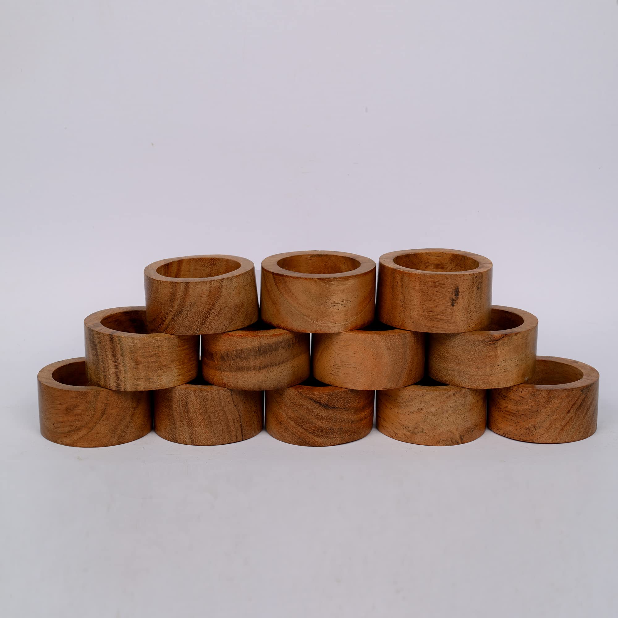Conjunto de 12 anillos Samhita para decoración de mesa