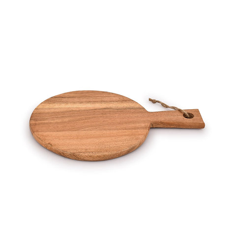 Samhita tabla para cortar pan y pizzas, con asa práctica.