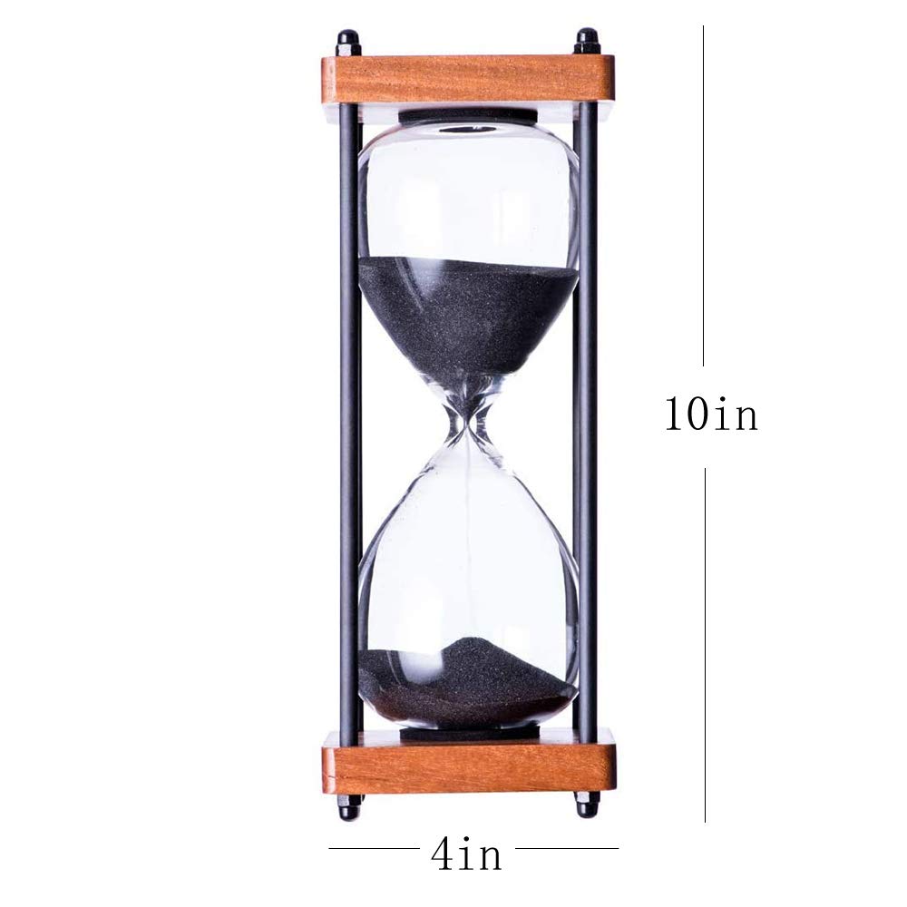 Reloj de arena SAMLONG grande en escritorio, útil para reuniones y juegos