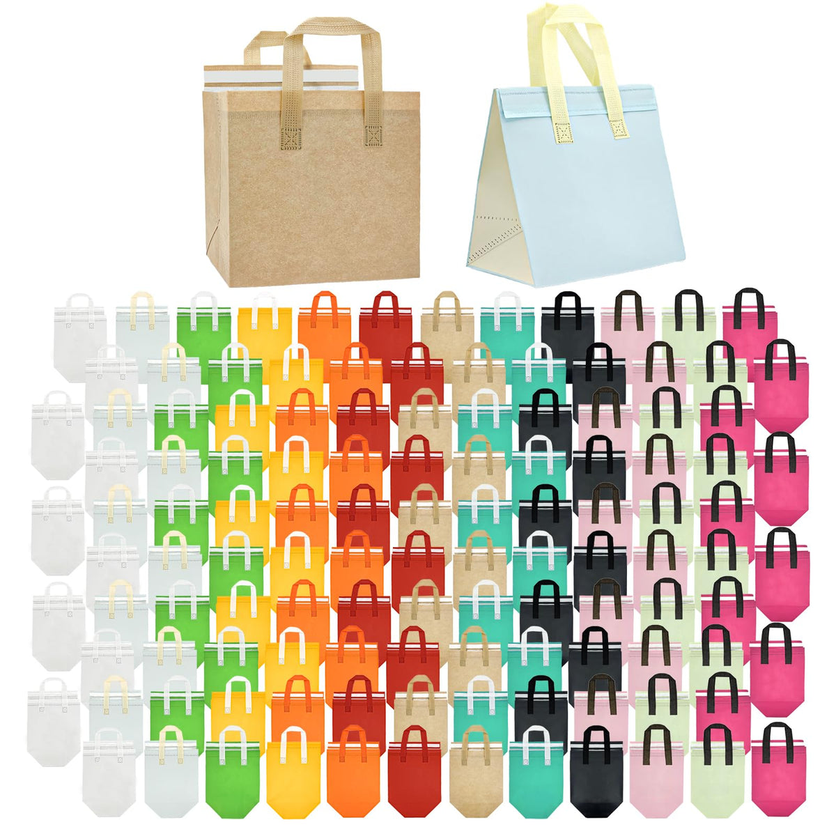 SAMORADREA Bolsas aisladas para envío con forro impermeable que retiene temperatura.