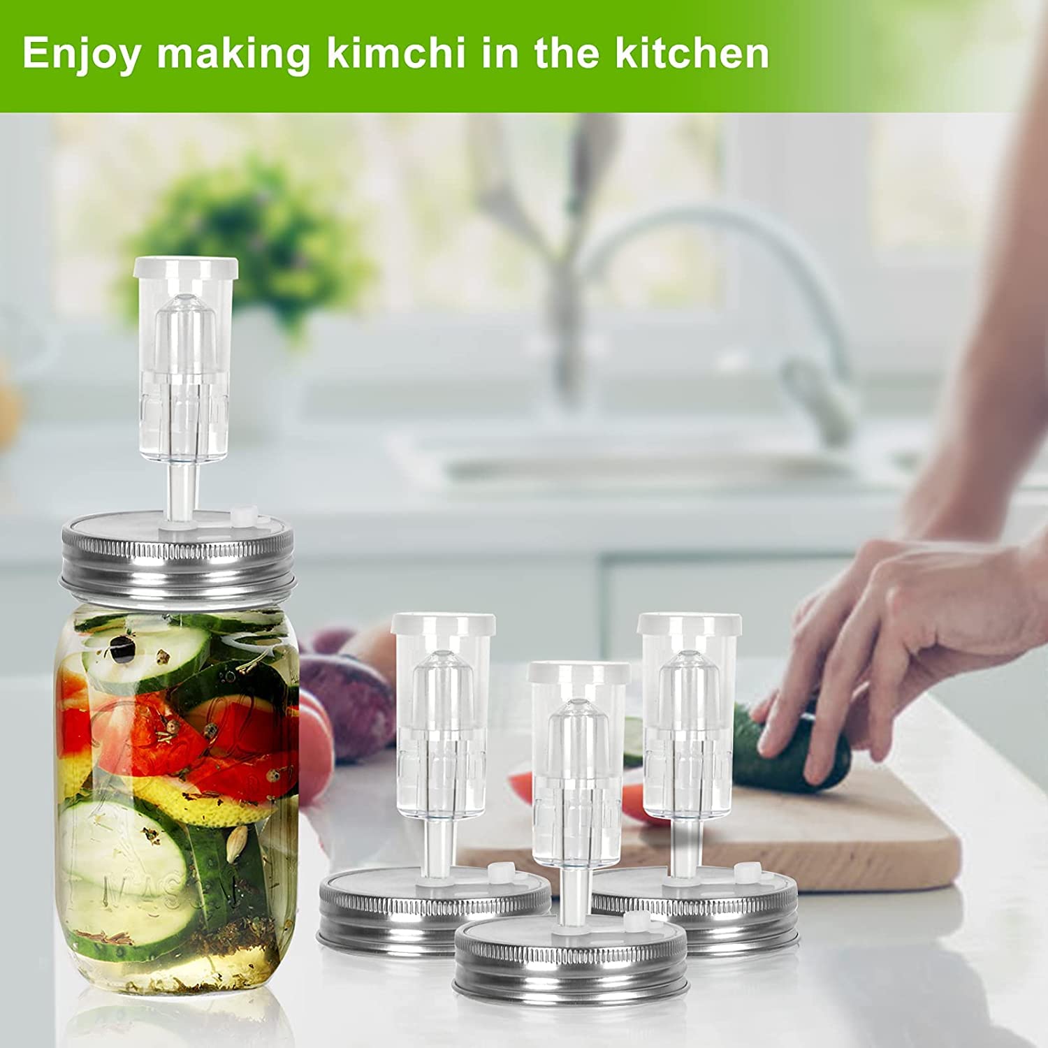 Samshow tapones de silicona para sellar después de la fermentación.