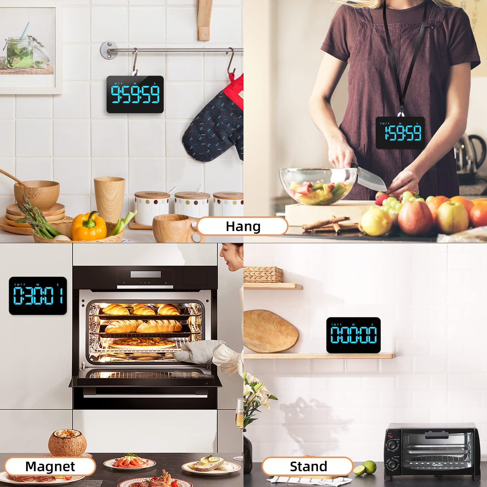 Cuenta regresiva y avance con Samshow para recetas paso a paso