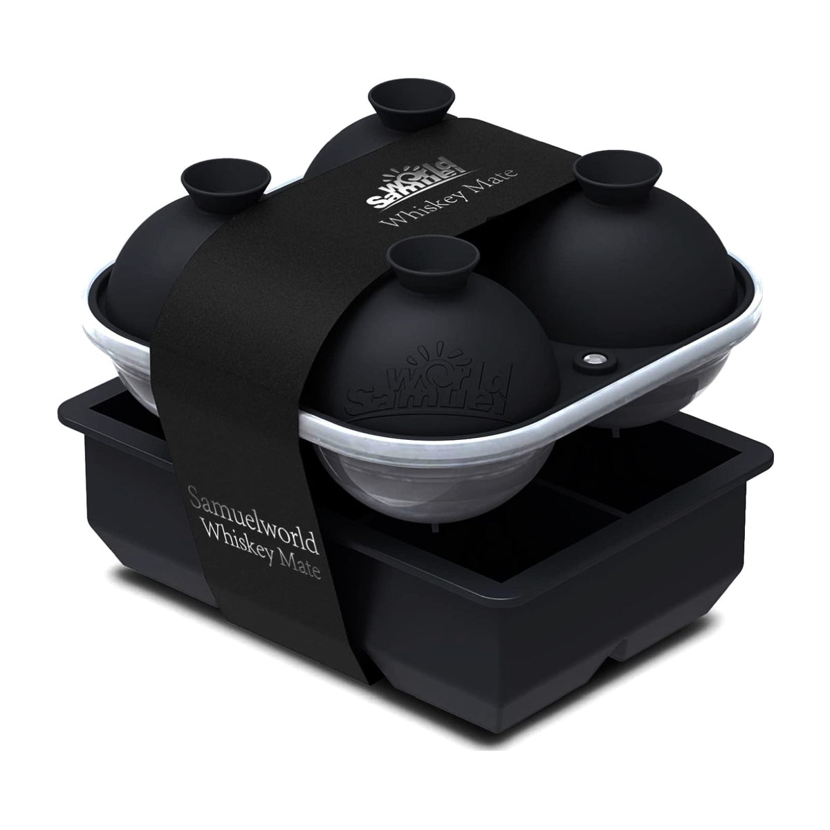 Samuelworld bandeja-hielo-grande-cubo-2-pulgadas para enfriar cócteles sin dilución excesiva.