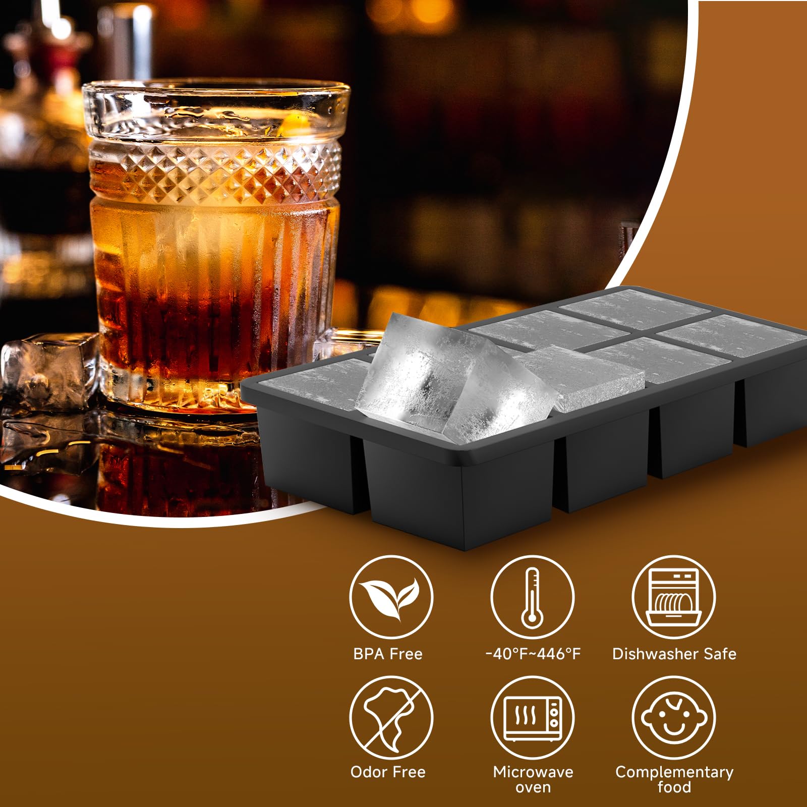 Bolsa de hielo negra Samuelworld para almacenamiento y transporte.