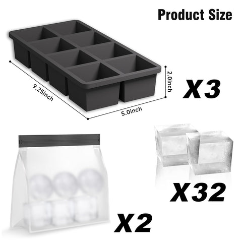 Samuelworld bolsa de hielo negra para almacenamiento práctico