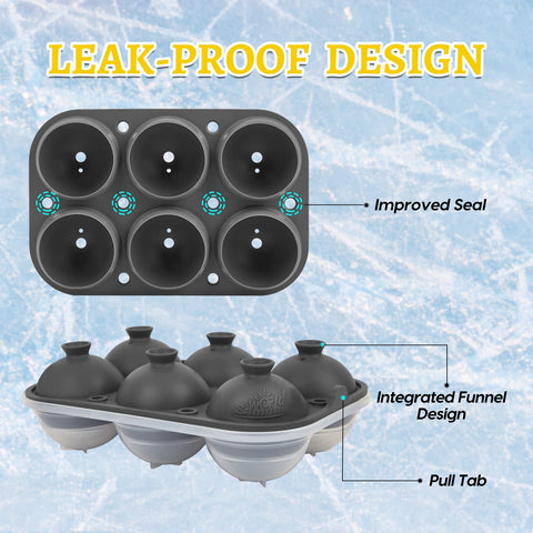 Samuelworld Ice Tray con embudo integrado para verter sin goteos.