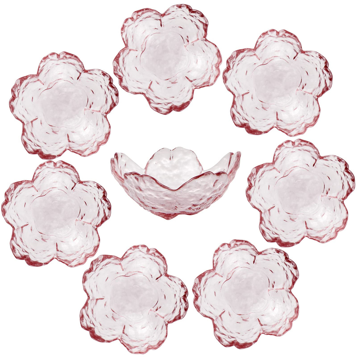 Sanbege platos de salsa sakura rosa, diseño 3D, ideales para dips elegantes.