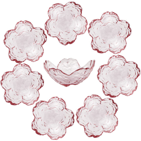 Sanbege platos de salsa sakura rosa, diseño 3D, ideales para dips elegantes.