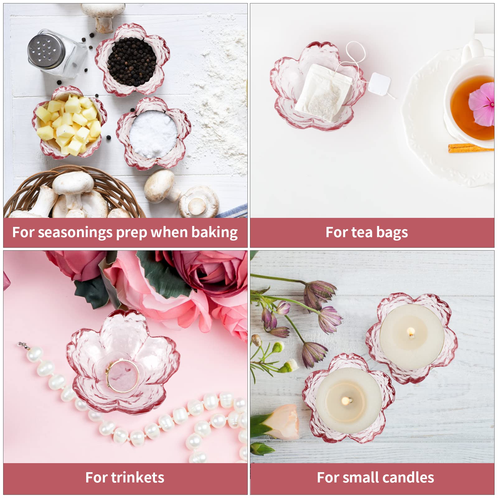 Sanbege pequeños cuencos sakura rosa, regalo perfecto para bodas y fiestas.