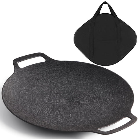 Sartén parrilla coreana Sanbege de 13 pulgadas con recubrimiento de 6 capas para cocción uniforme.