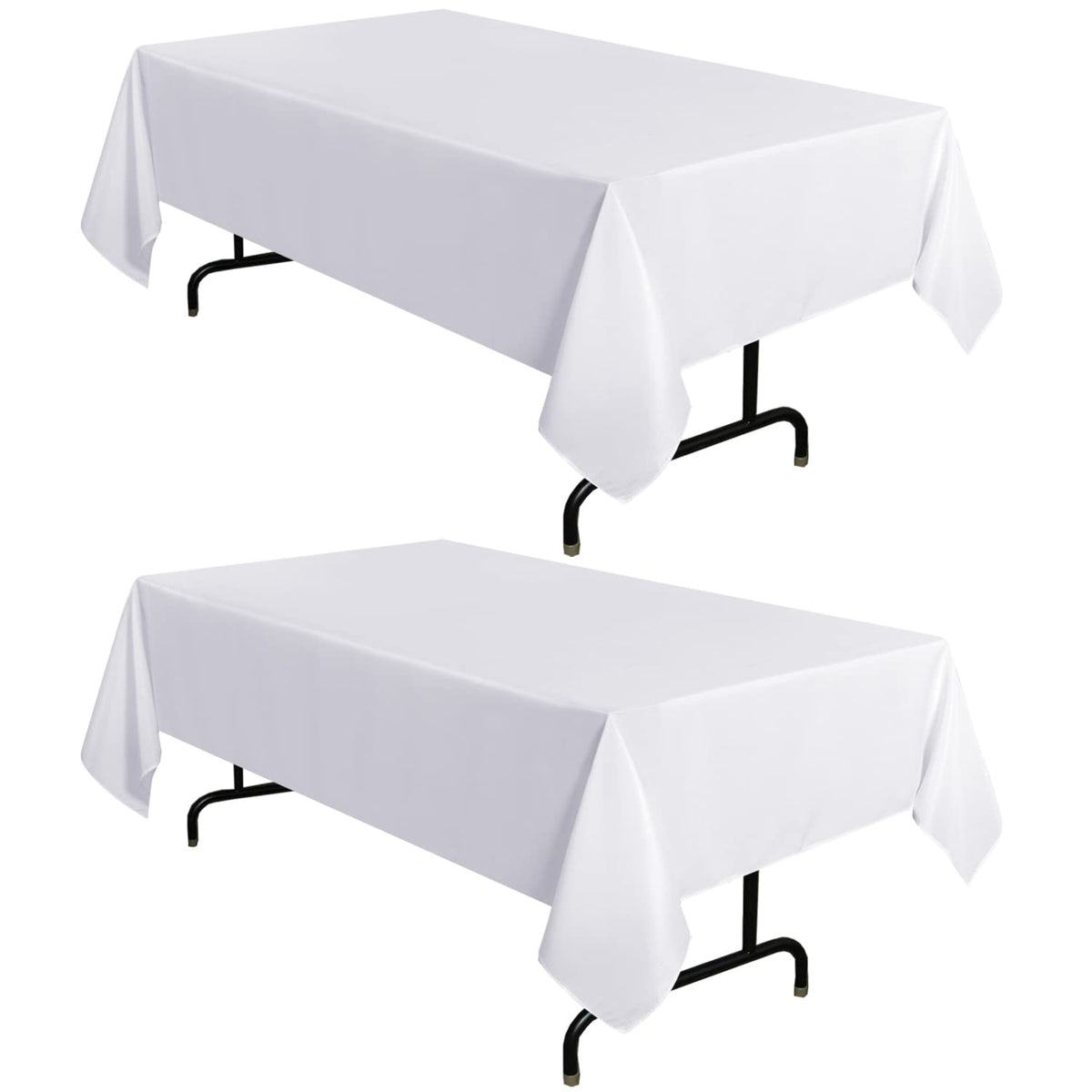 Mantel blanco sancua 60x84 para mesa rectangular, protege la superficie con estilo.