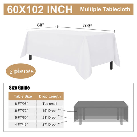Mantel blanco Sancua para camping y eventos al aire libre.