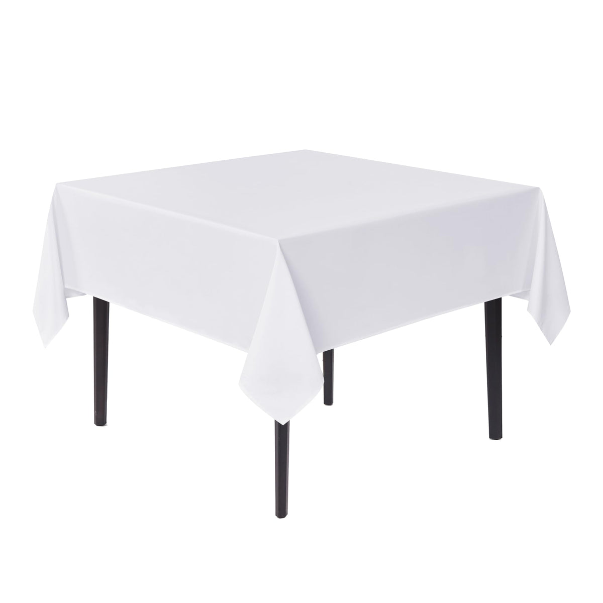Mantel Sancua blanco cuadrado 54x54 para cenas elegantes.