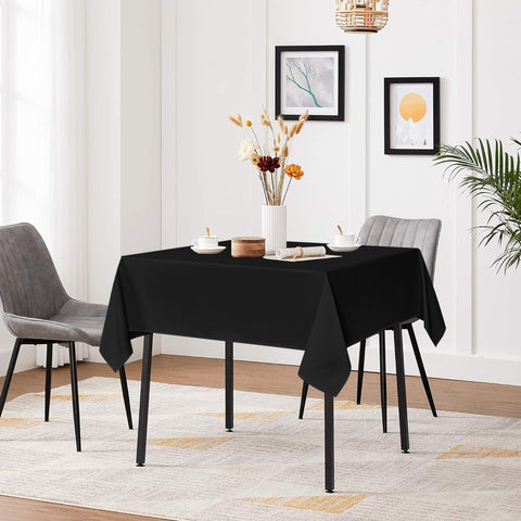 Mantel sancua negro 54x54, tacto suave y duradero para uso diario.