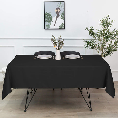 Mantel sancua diseño elegante negro 60x60, complemento versátil.