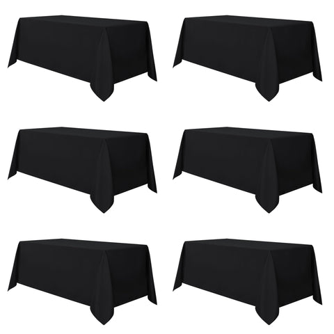 Mantel sancua negro 90x156 para mesas, protección elegante y fácil de limpiar.