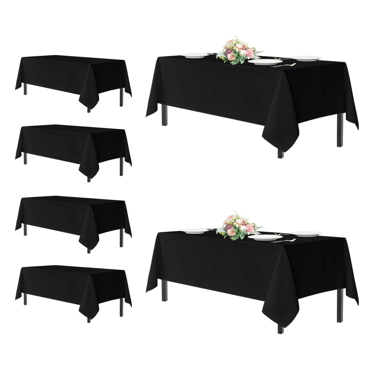 Mantel sancua rectangular 60x120 pulgadas para bodas y banquetes