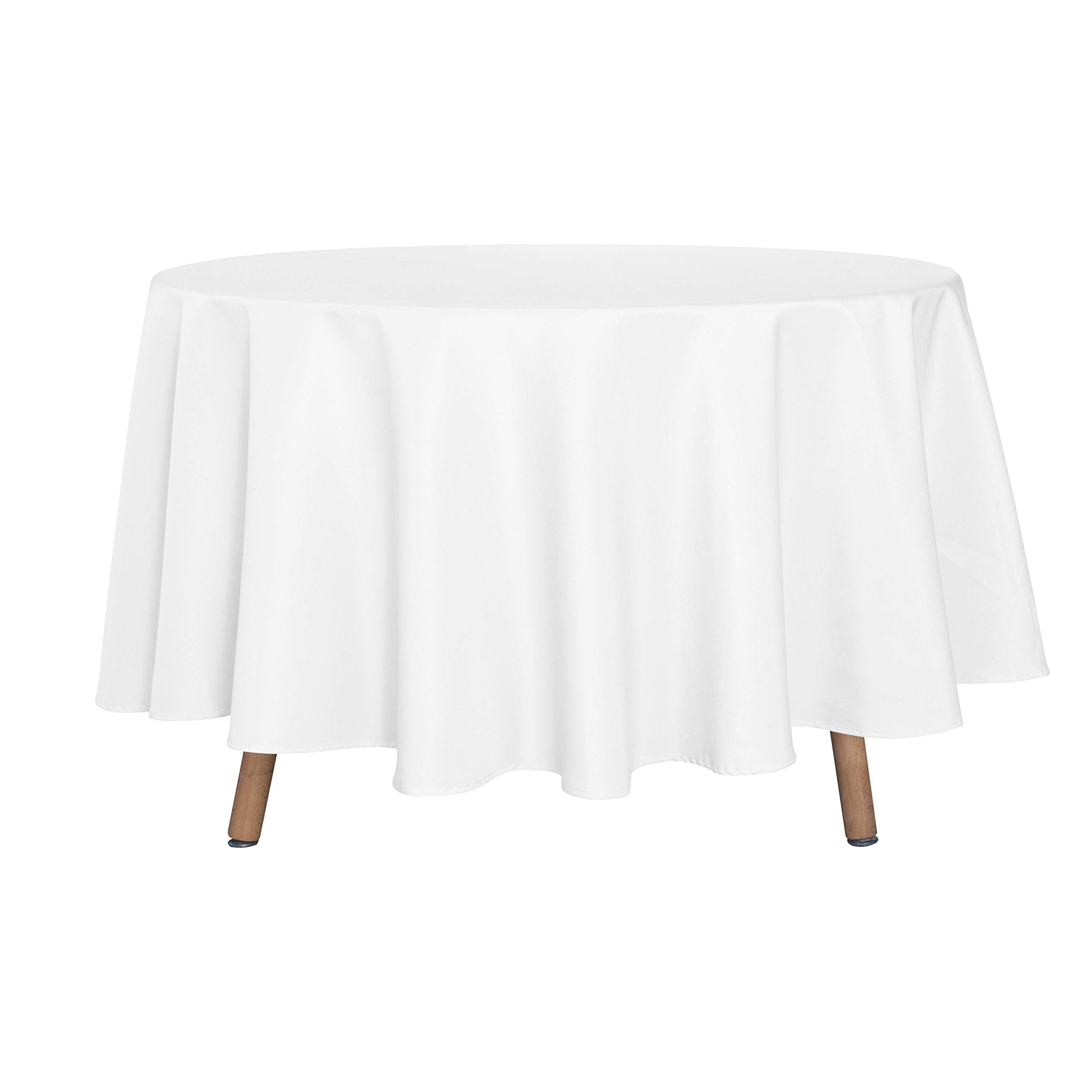 Mantel sancua redondo de 90 pulgadas, protege la mesa y aporta elegancia al comedor.