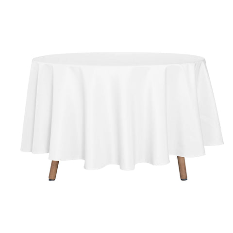 Mantel sancua redondo de 90 pulgadas, protege la mesa y aporta elegancia al comedor.