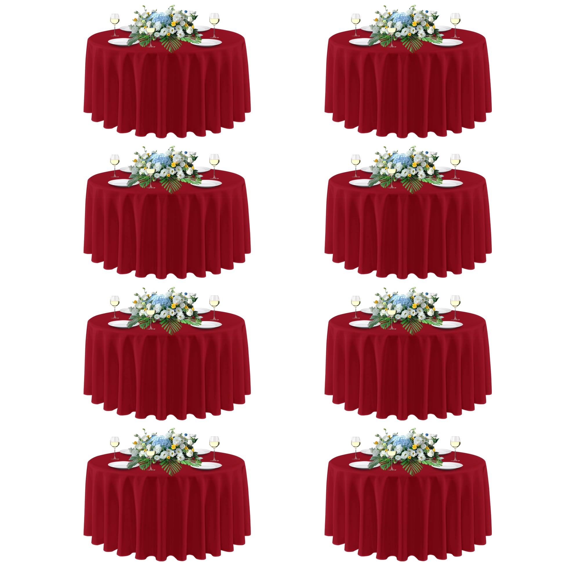 Mantel sancua redondo navidad 108 pulgadas para banquetes elegantes