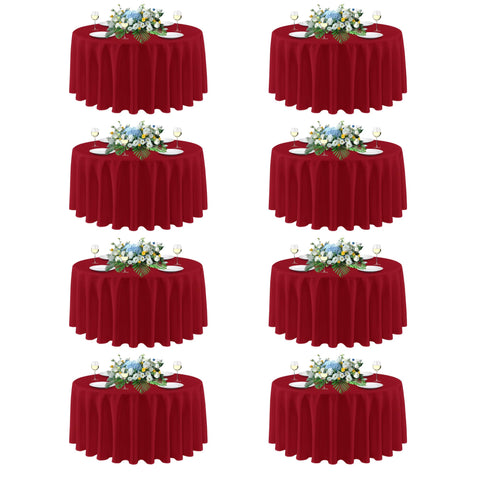 Mantel sancua redondo navidad 108 pulgadas para banquetes elegantes
