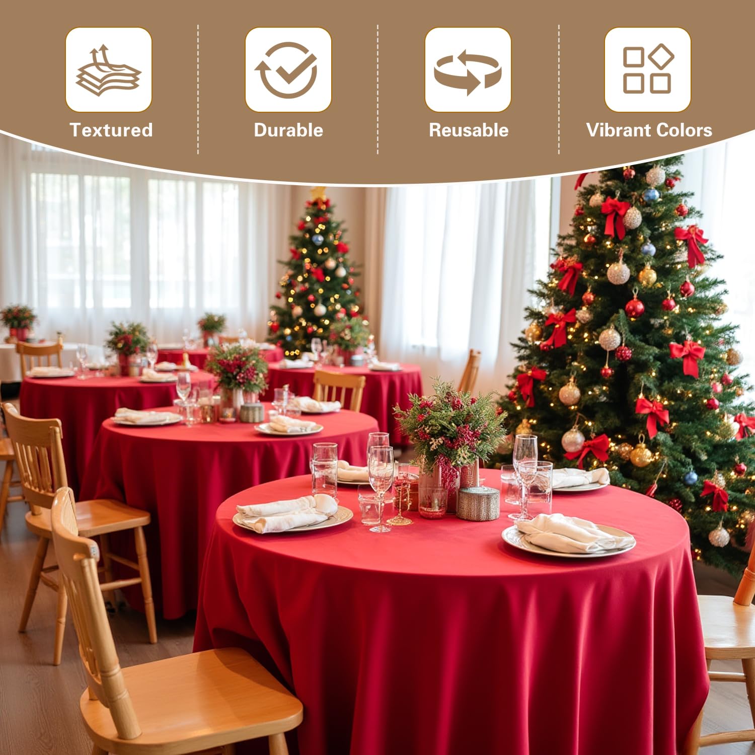 Mantel sancua para bodas al aire libre o en salón