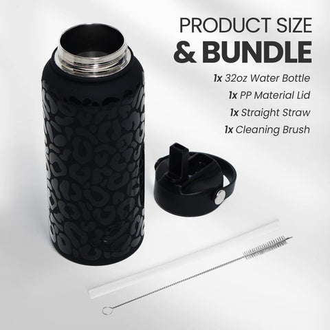 Botella Sandjest Leopardo con diseño ergonómico para un agarre cómodo en entrenamientos.