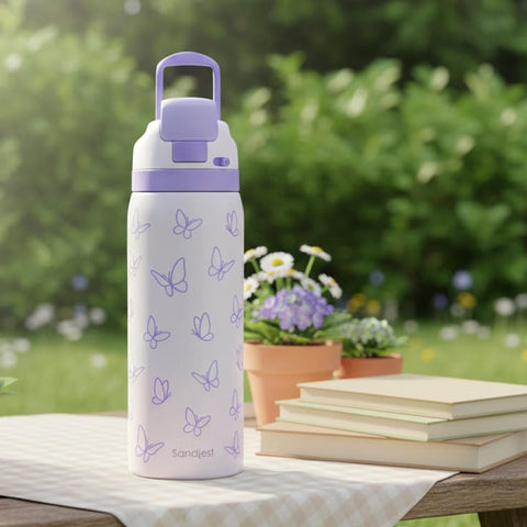 SANDJEST Butterfly morada para uso diario en casa, trabajo o deporte.