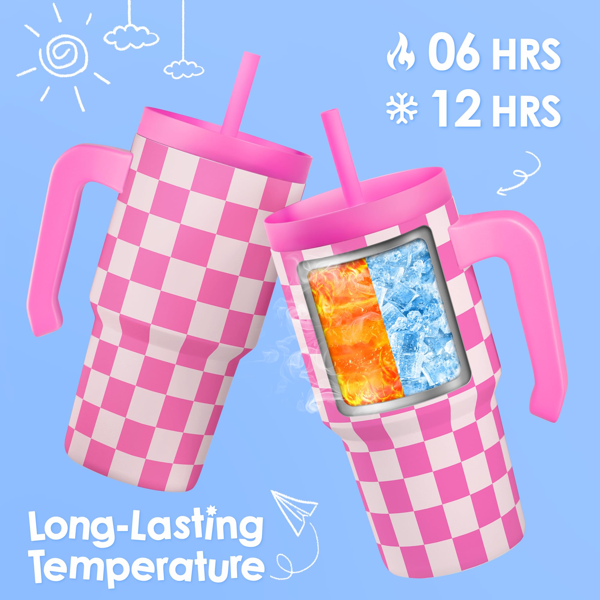 Vaso Sandjest 20oz con aislamiento doble, mantiene temperatura