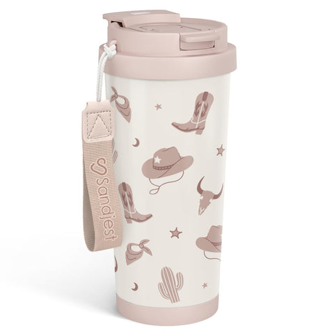 Vaso Cowgirl de SANDJEST en acero inoxidable para bebidas diarias.