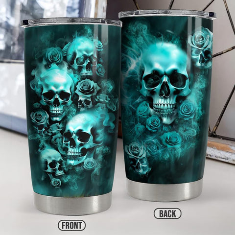 SANDJEST Cráneo Termo 20oz diseño ergonómico y elegante.