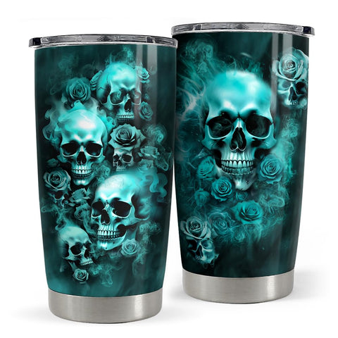 SANDJEST Cráneo Termo 20oz visto frontal para uso diario.