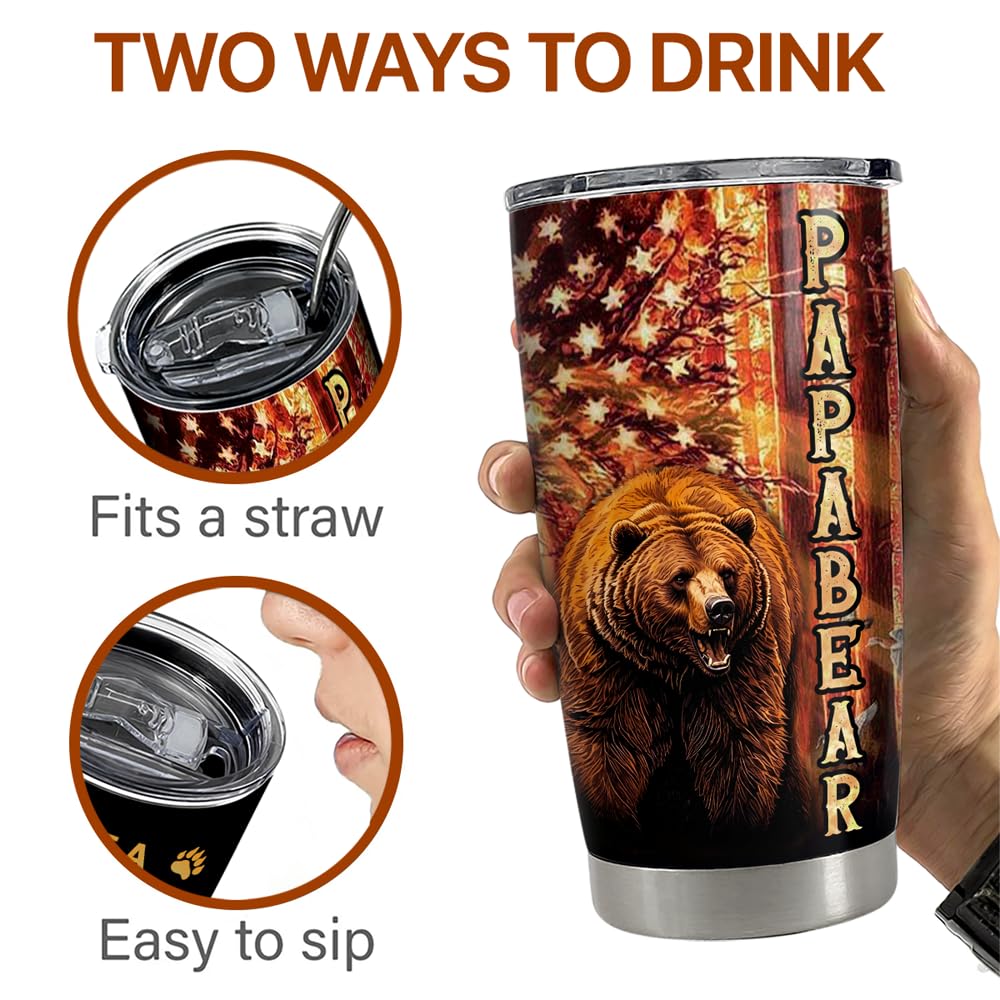 Sandjest Dad Tumbler con acabado mate, estilo moderno y durabilidad