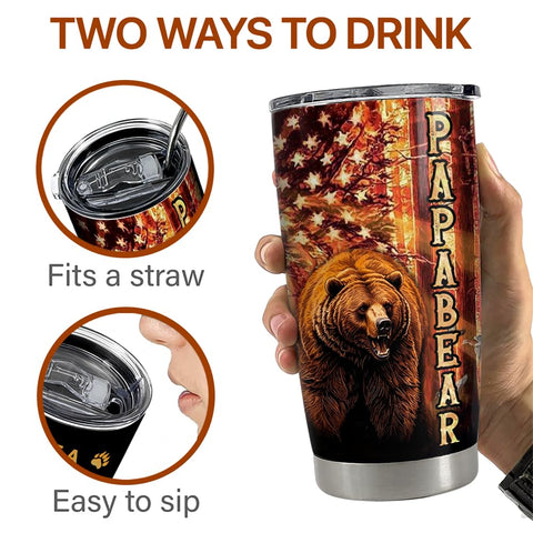 Sandjest Dad Tumbler con acabado mate, estilo moderno y durabilidad