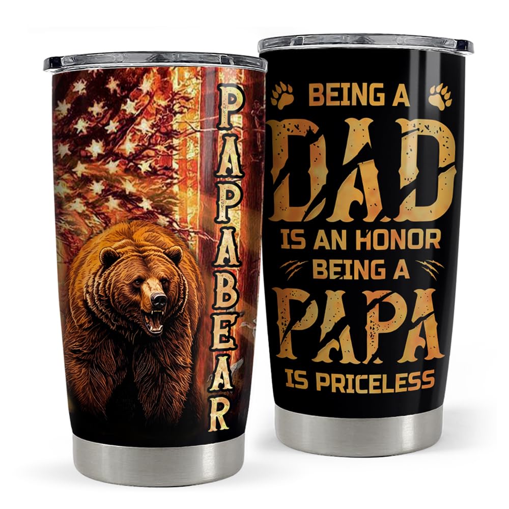 Sandjest Dad Tumbler con diseño ergonómico para un agarre cómodo durante actividades