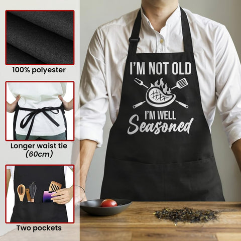 Delantal SANDJEST para cocina, estilo divertido que inspira confianza al cocinar.