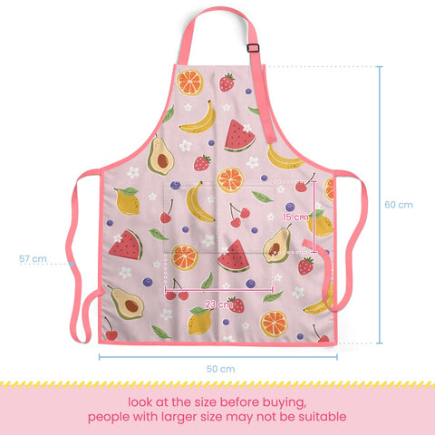 SANDJEST delantal fruta con ajuste de cuello cómodo para niñas.