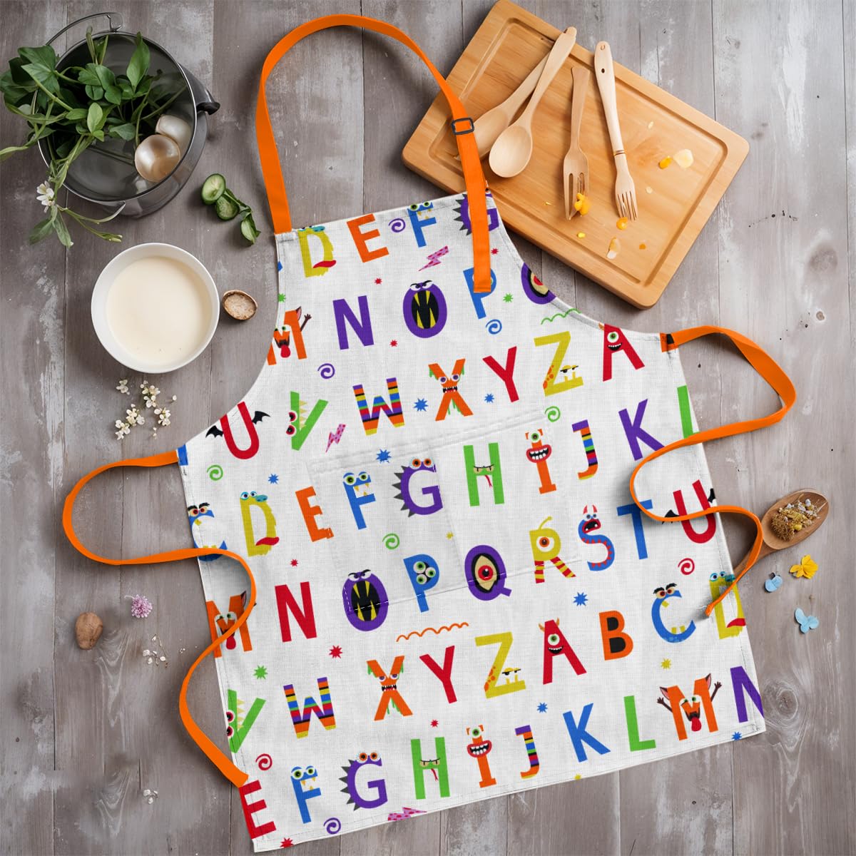 SANDJEST delantal lavable y de secado rápido para juego diario