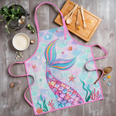 sandjest delantal para manualidades y repostería, facilita actividades limpias.