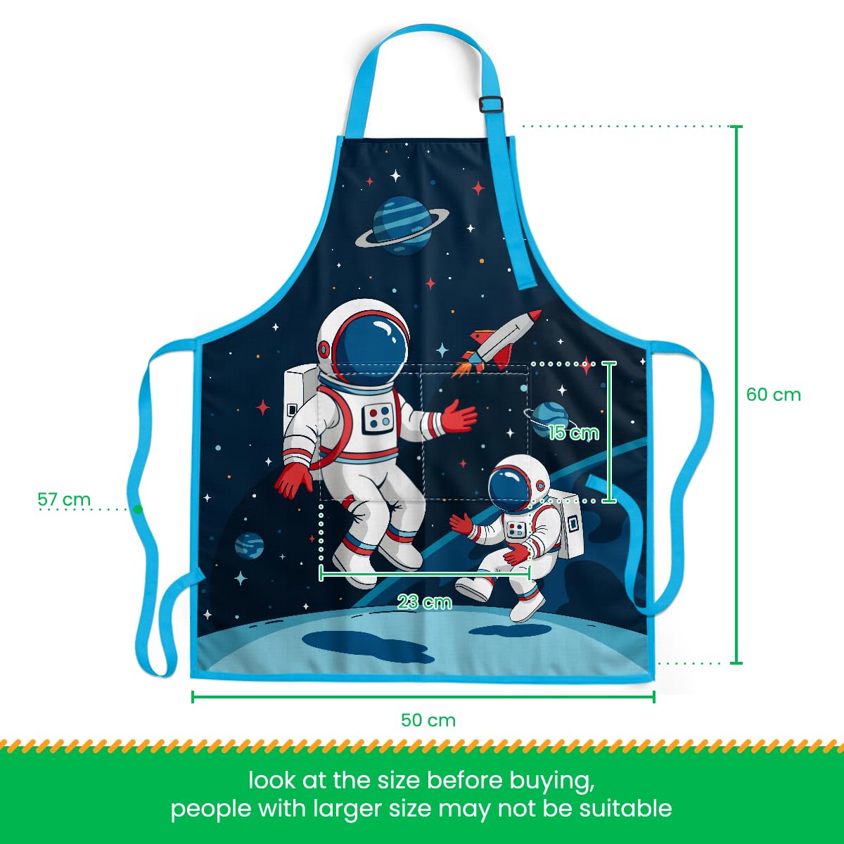 SANDJEST Delantal infantil para pintura; fácil de limpiar.