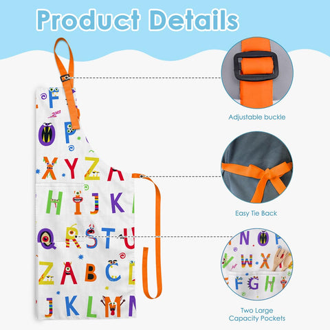 SANDJEST delantal de poliéster resistente y fácil de limpiar