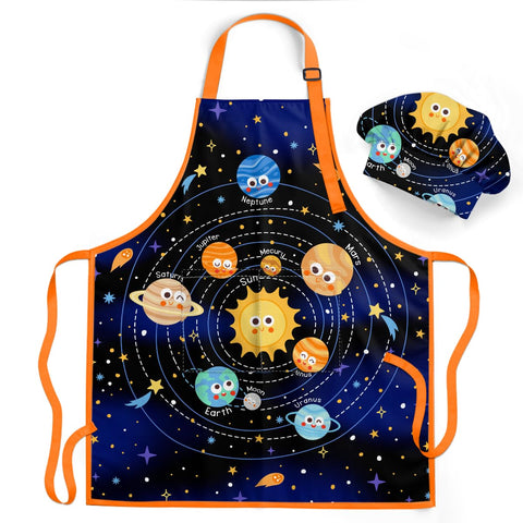 Delantal SANDJEST con bolsillo frontal para utencilios durante la cocina.