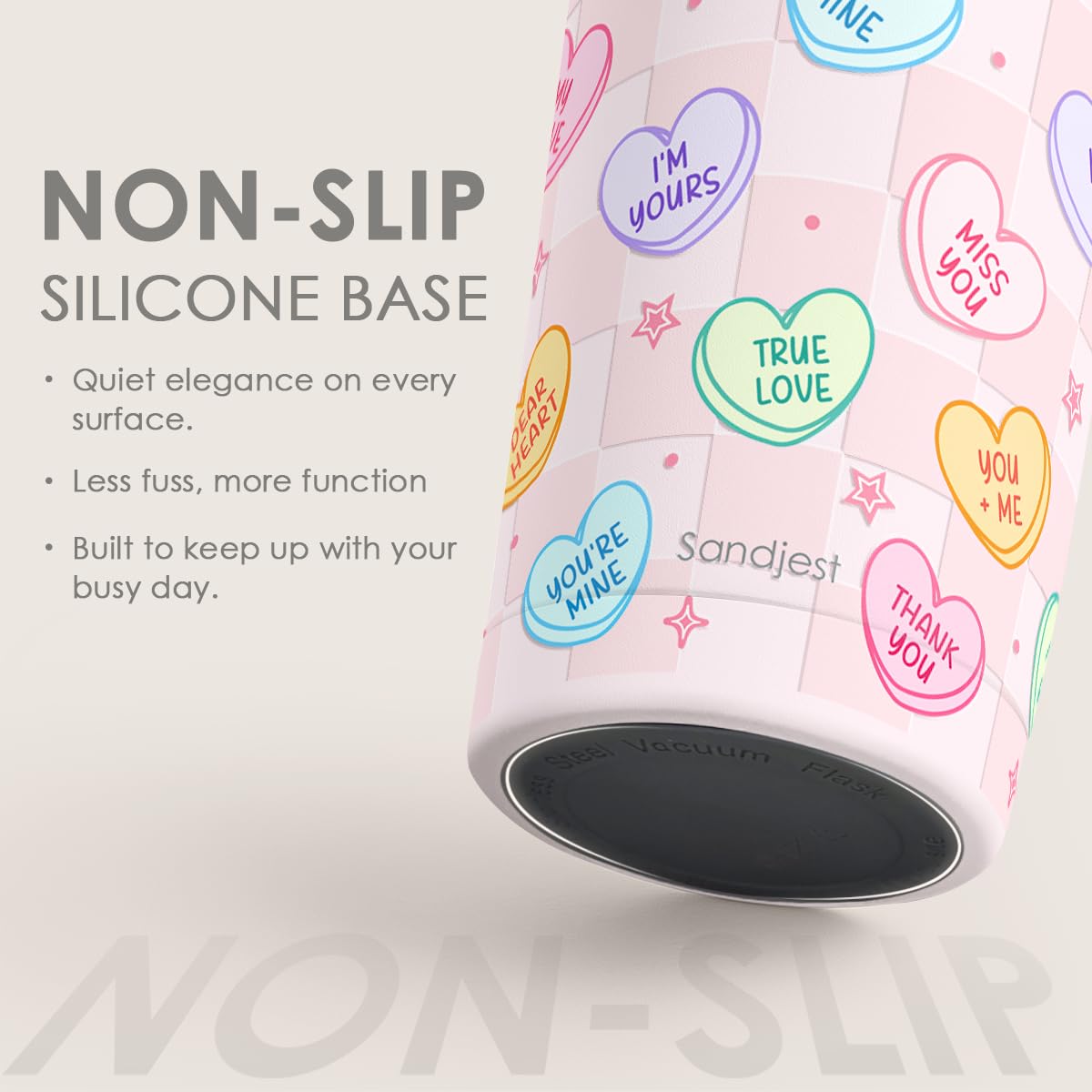 Diseño de regalo de SANDJEST para amigas y familiares en celebraciones.