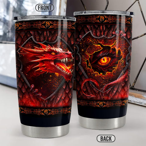 SANDJEST Vaso Dragón acero inoxidable resistente para uso diario.