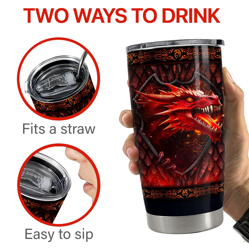 SANDJEST Vaso Dragón aislado térmicamente para mantener temperatura.